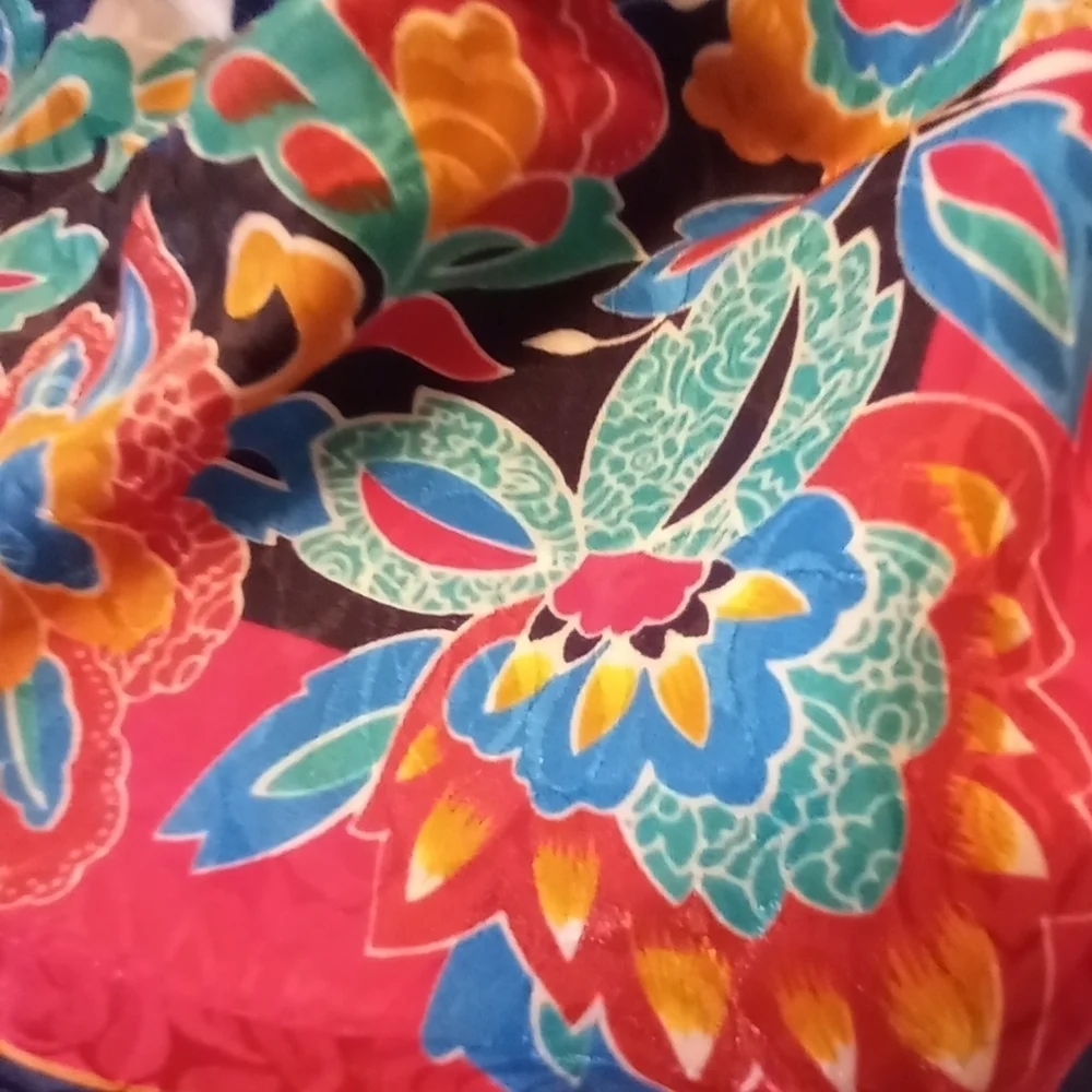 Vtg 80s Scarf Square